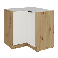 Szafka kuchenna narożna dolna AURO 90x90 DN 2F BB WH/AR antyfinger